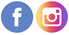 Facebook and Instagram icons 